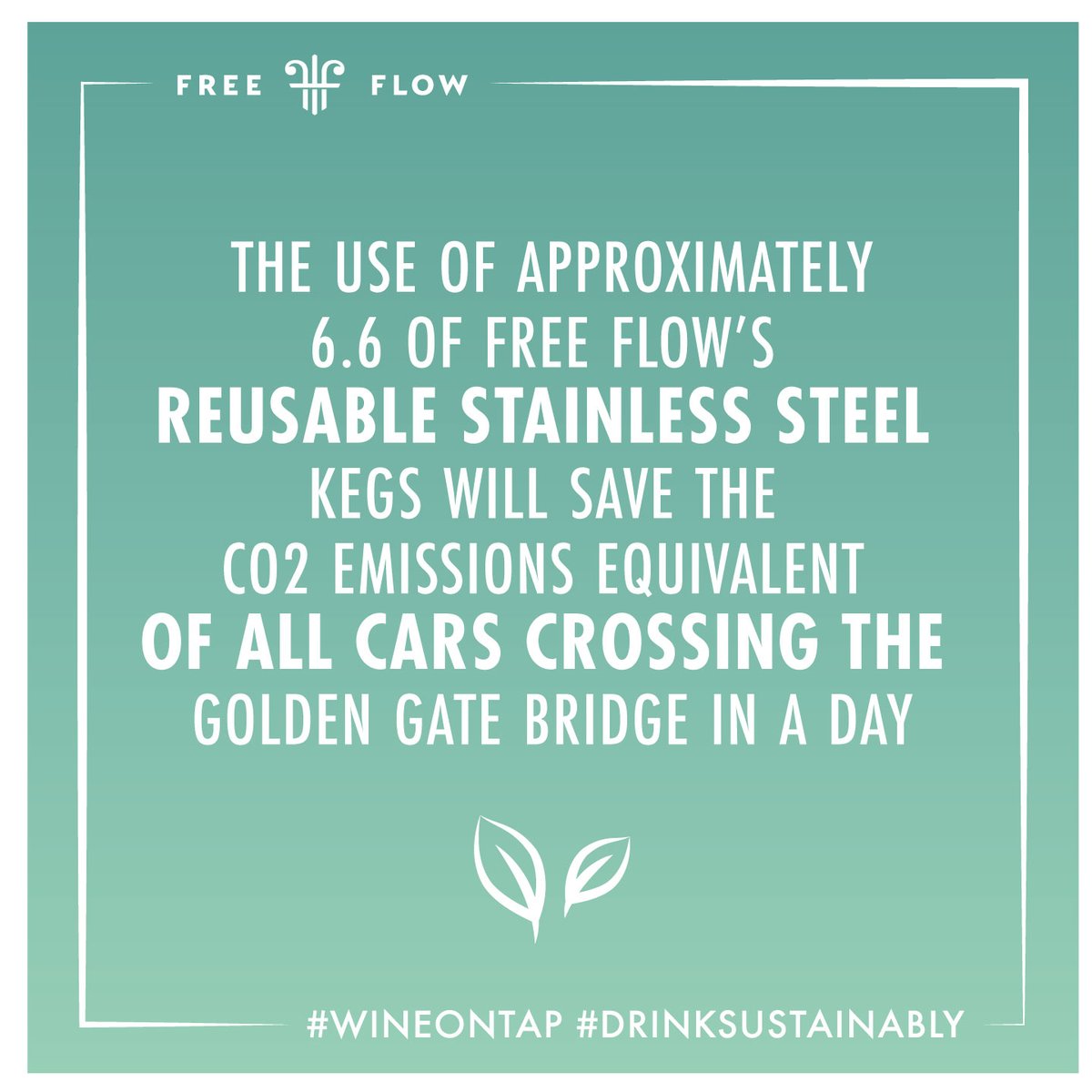 FreeFlowWines's tweet image. Sustainability fact of the month 🌱

#wineontap #drinksustainably #zerowaste