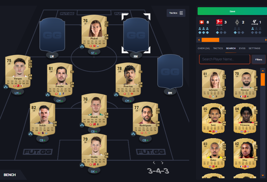 FutGawm's tweet photo. Hybrid Leagues SBC Solutions 👇

Explanation in comments https://t.co/CFH05Vxb5y
