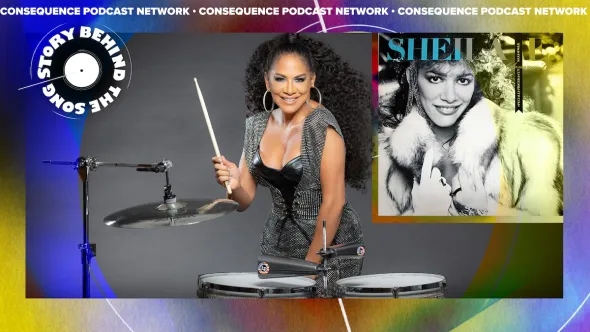 consequence's tweet photo. .@SheilaEdrummer shares the story behind her breakout 1984 pop hit, "The Glamorous Life" → https://t.co/jOa5gCS0W2 https://t.co/vTEANYKhq8