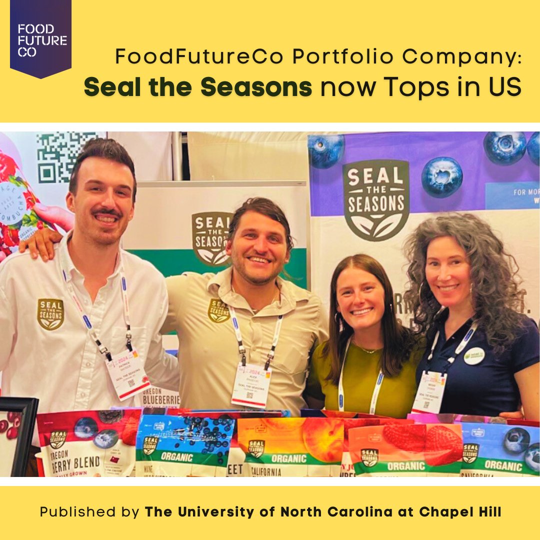 We are proud to share that FoodFutureCo Portfolio Company: Seal the Seasons now Tops in US! 🍏🍓 bit.ly/3XL1Zwf 

Applications for Cohort 13 are open! 
👉 Apply here lnkd.in/eWYfFbWq
Register for Webinar here 👉 bit.ly/3XDoG5w