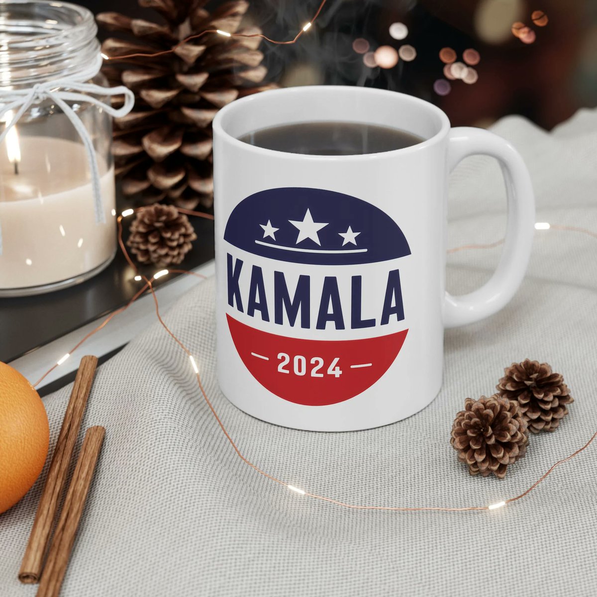 NateHartPrints's tweet image. ☕💙 Show your support for Kamala Harris with the Kamala 2024 ceramic mug! Available in 11oz &amp;amp; 15oz, it's perfect for your daily coffee or tea. Fuel up for 2024! #Kamala2024 #PoliticalMerch #KamalaHarris #CoffeeMug #TeaTime

printsbynatehart.com/collections/po…