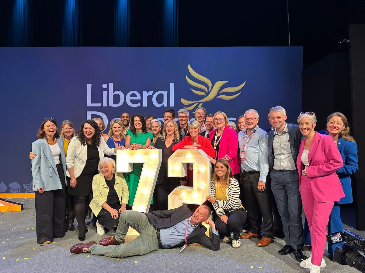 JessBrownFuller's tweet photo. I’ve been in Brighton for the last four days for our Liberal Democrat Autumn conference! Here’s a taste of what I got up to; 

🌿 Spoke about the importance of nature recovery in the Chichester constituency when summating on a motion for National Nature Parks. 
🌊 Took fellow MPs out in kayaks on Brighton beach with Women in Sport to encourage more women to take up a sport. 
🎼 Submitted and spoke for an amendment  to protect music fans from surge pricing and ticket touts. 
💷 Joined a panel to discuss the importance of philanthropy and charitable giving to support communities and sang the praises of charities such as Young People’s Shop and PACSO. 
🎤 Spoke on both TV and radio about how Liberal Democrats will be a constructive opposition 
🖇️ Met with organisations and charities to talk about the support available to Chichester constituents and how best to support the work they do. 
🚰 Visited the Peacehaven Water Treatment Plant with the Liberal Democrat environment spokesperson, Tim Farron, to meet with Southern Water’s Chief Executive to highlight the serious issues facing our area and plan further meetings in the constituency. 
7️⃣2️⃣ - Celebrated our huge success of 72 
Liberal Democrat MPs with colleagues, members and activists from across the Country, which included having lots of fun! 

Back home now and Chairing a Westminster forum debate tomorrow morning on water quality with industry leaders, then visiting a Chichester care home in the afternoon!