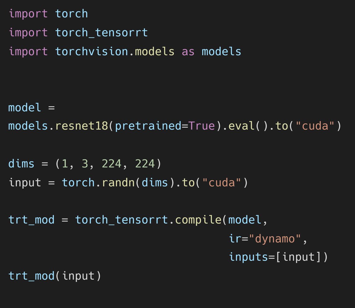 NVIDIAAIDev's tweet image. 🌟 @AIatMeta #PyTorch + #TensorRT v2.4 🌟

⚡ #TensorRT 10.1
⚡ #PyTorch 2.4
⚡ #CUDA 12.4
⚡ #Python 3.12

➡️ github.com/pytorch/Tensor… ✨