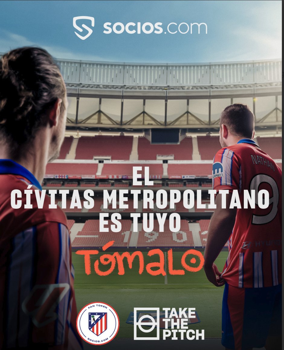 ¡Vente a Jugar conmigo al Metropolitano!

Sí, como lo oyes, gracias a @sociosesp podrás jugar un partido en el estadio, con la EQUIPACIÓN OFICIAL, auténticas leyendas del Atleti como entrenadores y muchas más sorpresas 😍

Te dejo el link: tinyurl.com/ATM-TakThePitch

#TakeThePitch