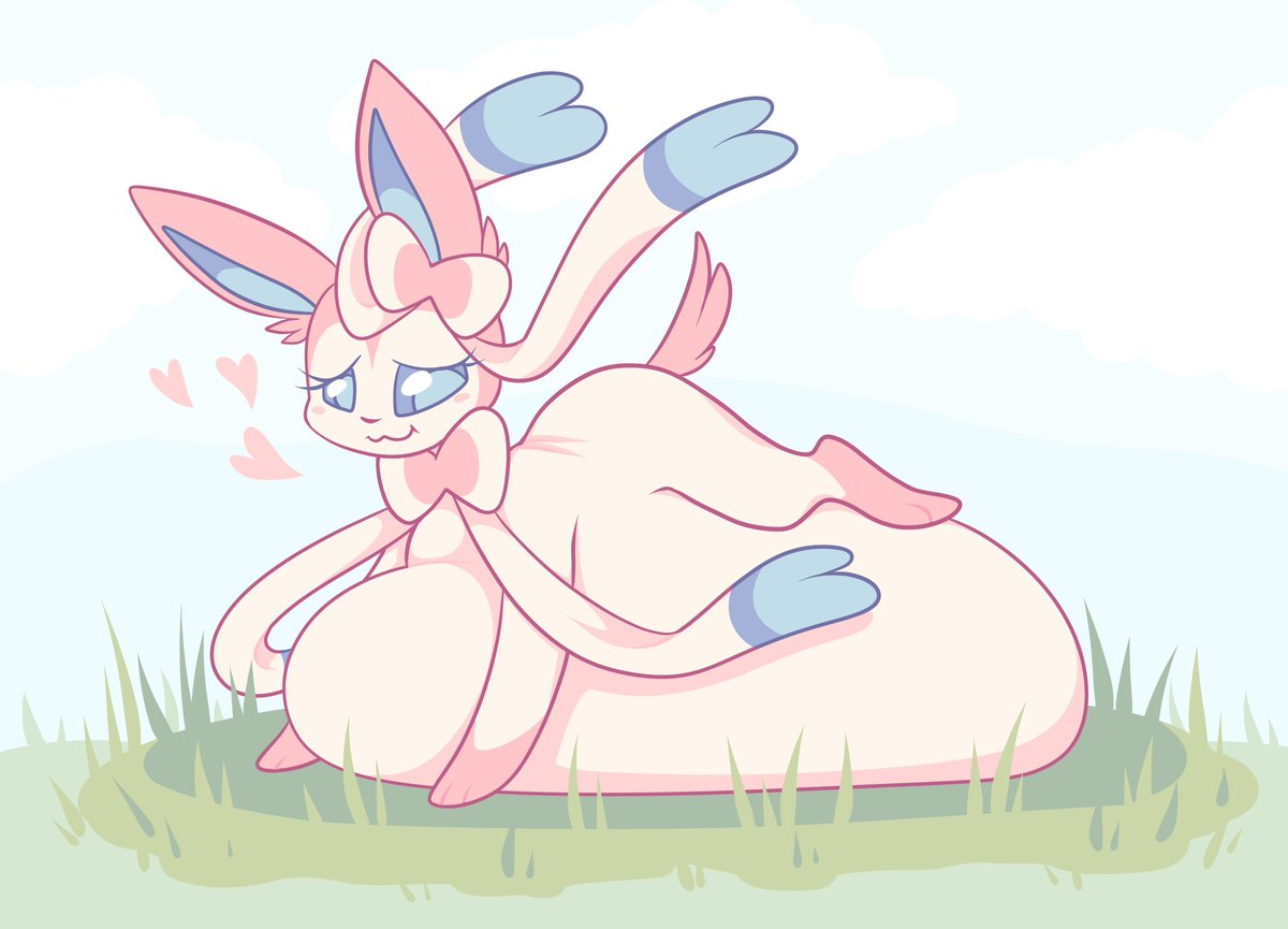 lewdimage's tweet photo. you find a wild sylveon like this, wdyd? https://t.co/BSTku0M85Z