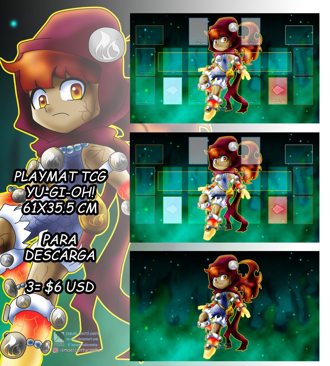 NecroCC's tweet image. Diseños para descarga en mi shop de Ko-fi:
ko-fi.com/necrocc/shop

#Playmat #TCG de #Yugioh a $6 usd tamaño de 61 x 35.5 cm