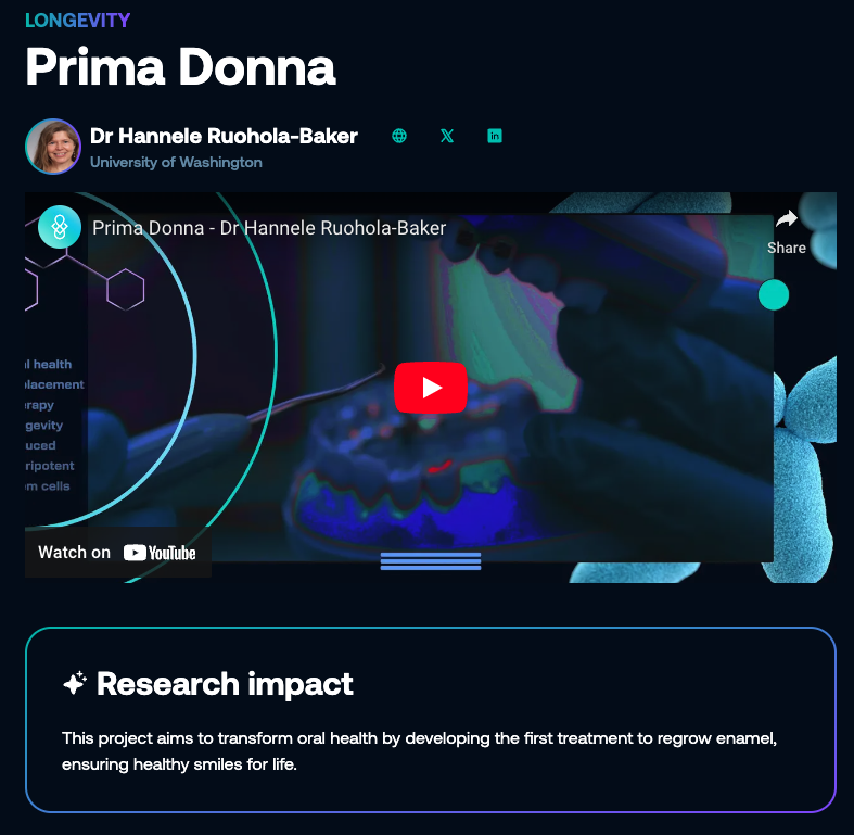 beakerdao's tweet image. We've partially funded Project Prima Donna on @Molecule_dao's Catalyst, but they still need additional support from the DeSci community.

Ready to cut your teeth on enamel regeneration? Read on ↴