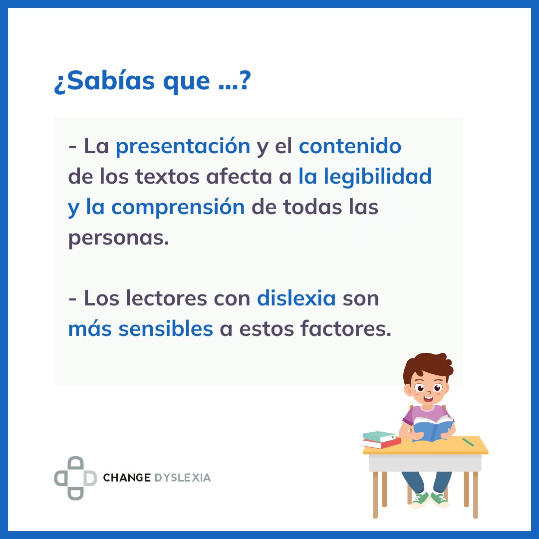 dytective_edu's tweet photo. 📚 ¿Sabías que la forma de presentar los textos pueden hacer una gran diferencia en la #ComprensiónLectora de los alumnos con #dislexia?

📩 info@changedyslexia.org

#Dytective #Changedyslexia #RecursosParaProfesores #RecursosParaElAula #Lectoescritura #Docentes #VueltaAlCole https://t.co/Yuz6ygzzsu