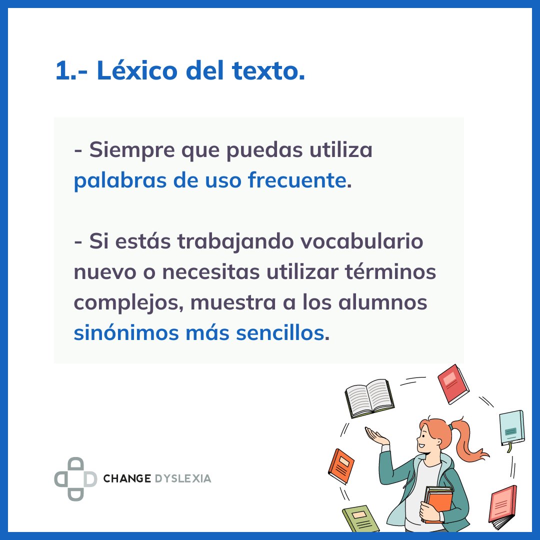 dytective_edu's tweet photo. 📚 ¿Sabías que la forma de presentar los textos pueden hacer una gran diferencia en la #ComprensiónLectora de los alumnos con #dislexia?

📩 info@changedyslexia.org

#Dytective #Changedyslexia #RecursosParaProfesores #RecursosParaElAula #Lectoescritura #Docentes #VueltaAlCole https://t.co/Yuz6ygzzsu