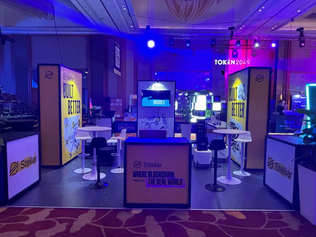 StellarOrg's tweet photo. We clean up nice 😏 Sneak peek at our #Token2049 networking lounge. Join us on the 5th floor to learn how it's #BetterOnStellar https://t.co/pq1k18lNN0