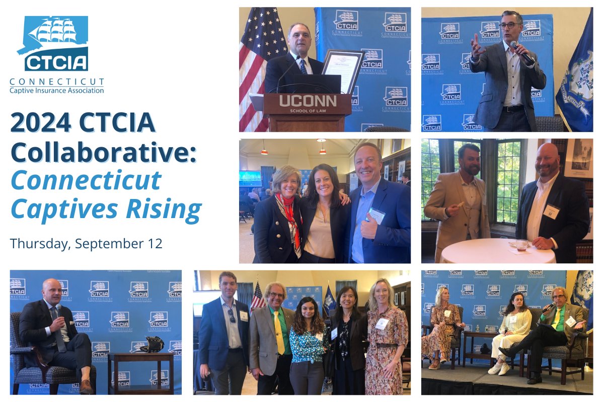 CT Captive Insurance (@ctcaptives) on Twitter photo Thank you so much to all who joined CTCIA for our 2024 Collaborative! 🌟 It was great to see so many #CaptiveInsurance professionals learning, connecting & collaborating.
➡️ Special thanks to our sponsors, <a href="/ArchInsInt/">Arch Insurance International</a>, <a href="/CapStratCT/">Capitol Strategies Group LLC</a>, <a href="/CT_IFS/">CT_IFS</a> & National Network of Accountants. Thank you so much to all who joined CTCIA for our 2024 Collaborative! 🌟 It was great to see so many #CaptiveInsurance professionals learning, connecting & collaborating.
➡️ Special thanks to our sponsors, <a href="/ArchInsInt/">Arch Insurance International</a>, <a href="/CapStratCT/">Capitol Strategies Group LLC</a>, <a href="/CT_IFS/">CT_IFS</a> & National Network of Accountants.
