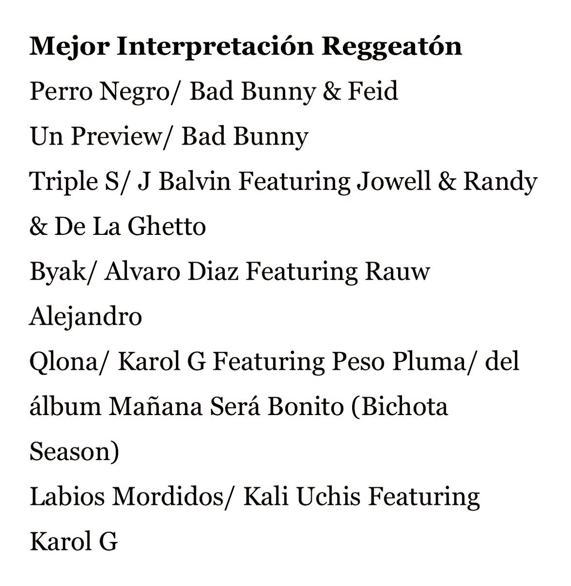 Another Grammy Nomination 👾🖤🏆 #BYAK <a href="/LatinGRAMMYs/">The Latin Recording Academy / Latin GRAMMYs</a>