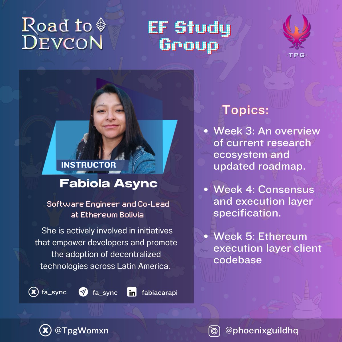 TpgWomxn's tweet photo. Our Ethereum Conceptual Study group kickstarted today and we are sooo excited for all the amazing sessions hosted by our super hosts - @reet_batra and @fa_async <3
We will follow the EPF Wiki Study Group and dive deep into the functioning of @ethereum. @wiepteam @PhoenixGuildHQ https://t.co/sgql9BkMB1