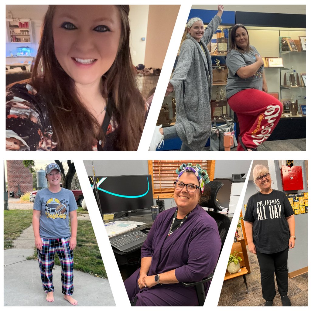 srchuskies's tweet photo. ๐คPJ Day!๐ค
Here are a few of our staff members from yesterday! Be on the look out for Blast from the Past photos coming tomorrow!
#rollskies
#pjsrock https://t.co/VReZ8bY6vB