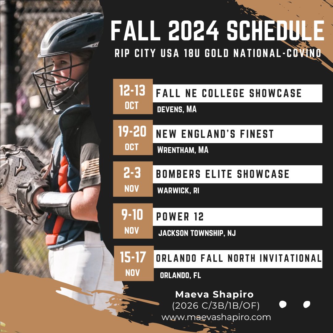 Maeva Shapiro 2026 (@maevashapiro) on Twitter photo So excited for fall ball…come out and see this team play! You won’t be disappointed!! <a href="/18uCovino/">Rip City Gold National</a> <a href="/SoftballRip/">Rip City USA Softball</a> So excited for fall ball…come out and see this team play! You won’t be disappointed!! <a href="/18uCovino/">Rip City Gold National</a> <a href="/SoftballRip/">Rip City USA Softball</a>