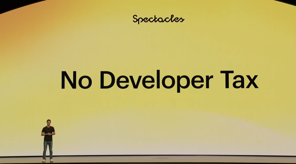 gerosan's tweet photo. #Snap is for the #developers! 

"No Developer Tax"

#Spectacles dev platform is going to be amazing. https://t.co/BoWfIWbOBw