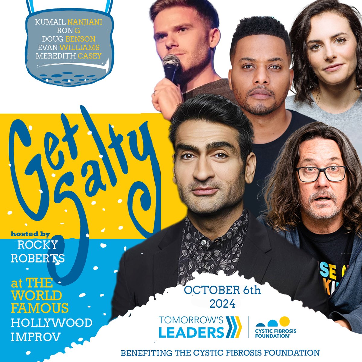 It's time to laugh for a good cause! Get your tix for the Get Salty Comedy Show on Oct 6 at the <a href="/HollywoodImprov/">Hollywood Improv</a> events.cff.org/GetSalty2024/ #cysticfibrosis #curecf #comedyshow #hollywood #losangeles