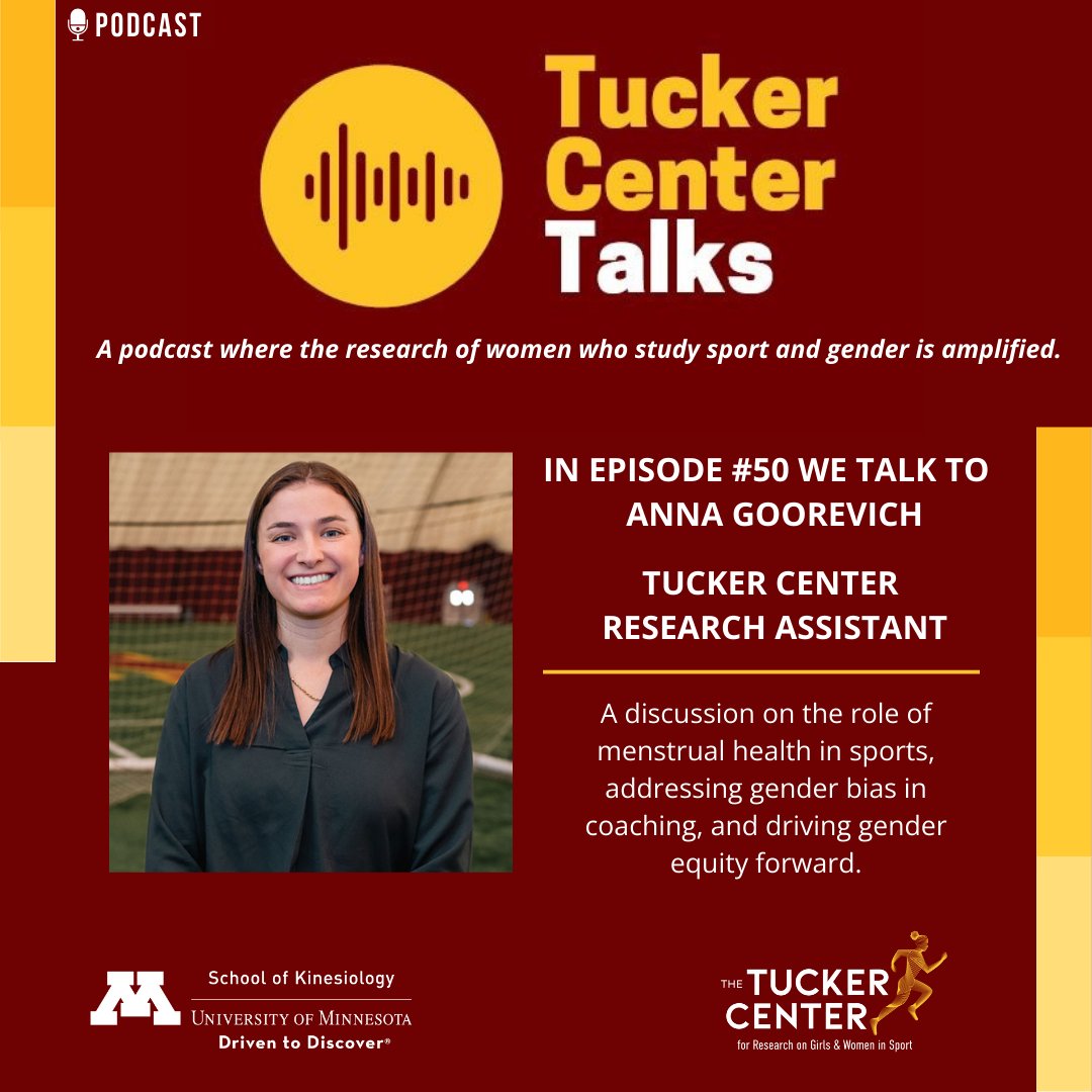 The Tucker Center (@tuckercenter) on Twitter photo 🚨 New episode alert! 🚨 Tucker Center Talks is back with a powerful conversation about menstrual health, coaching, & gender equity in sport. Listen as <a href="/AGoorevich/">Anna Goorevich</a> shares her journey & insights on shaping the future of women’s sport. Tune in now!
podcasters.spotify.com/pod/show/tucke… 🚨 New episode alert! 🚨 Tucker Center Talks is back with a powerful conversation about menstrual health, coaching, & gender equity in sport. Listen as <a href="/AGoorevich/">Anna Goorevich</a> shares her journey & insights on shaping the future of women’s sport. Tune in now!
podcasters.spotify.com/pod/show/tucke…