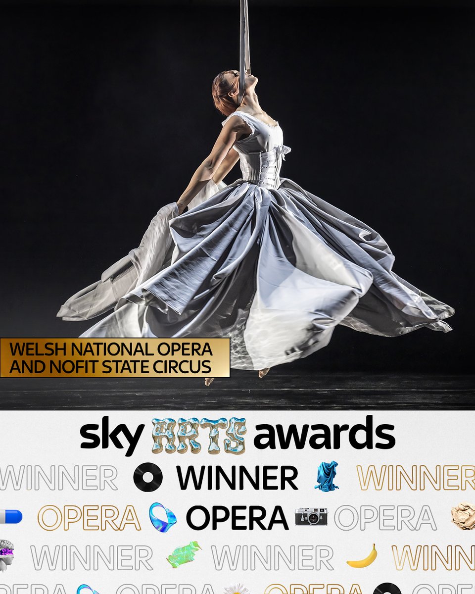 The winner of the Opera award is <a href="/WelshNatOpera/">Welsh National Opera</a> and @NoFitState Circus 🎭 #SkyArtsAwards