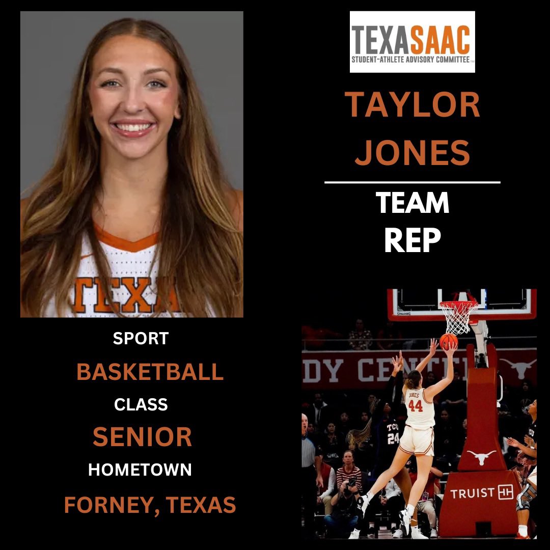 TexasSAAC's tweet image. Next up from Womenโs Basketball, Shay Holle and Taylor Jones!๐๐ค๐ผ