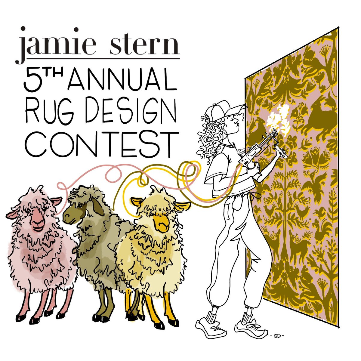JamieStern_'s tweet photo. You don’t have to count sheep to dream up your ideal rug! 

Click the link in our bio to submit your design!

#jamiesterndesign #rugdesigncontest #customrugdesign #designcontest #customrug #rugdesign #woolrugs #rugs #naturalfibers #sustainabledesign #interiordesigncontest https://t.co/wBSrmBfwYX