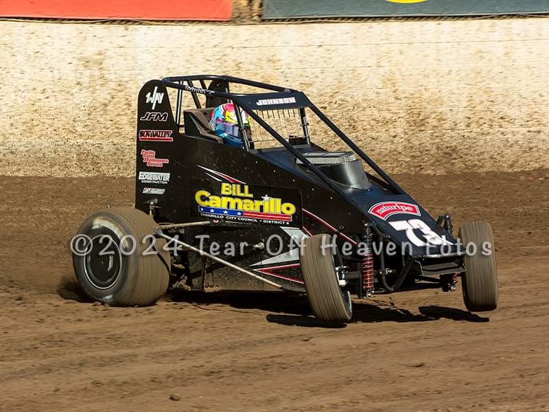 USAC_CRA's tweet photo. **WESTERN WORLD SILENT AUCTION ITEM**
-8x10 Framed Photo of Chase Johnson in the Josh Ford Motorsports #73X Midget at Ventura Raceway on September 24, 2022. Steve Lafond / Tear-Off Heaven Fotos. https://t.co/Fd9hEyv1vx