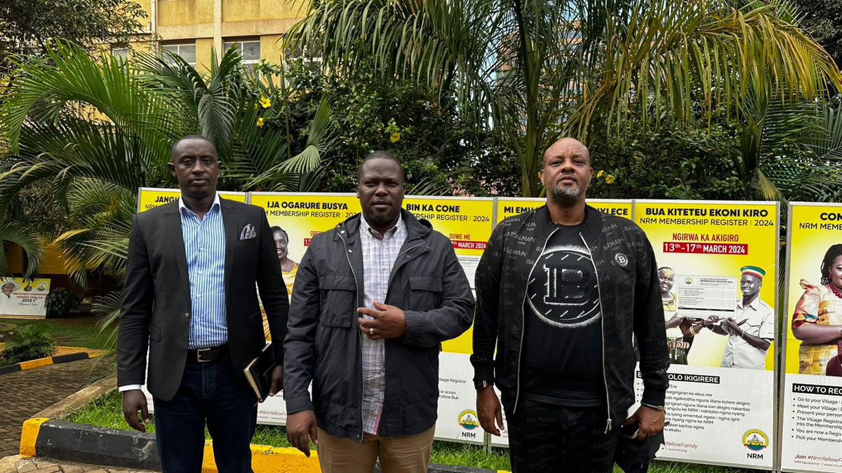 mukigawamuhoozi's tweet photo. The Vice chairman of PLU Mr Toyota Niwagira paid a courtesy visit at the @NRMOnline secretariate , and had an inclusive meeting with the party secretary General @TodwongR
#TransitionIsComing
#GenMkNext
#PeaceπΊπ¬ https://t.co/EtoFx7nNy8