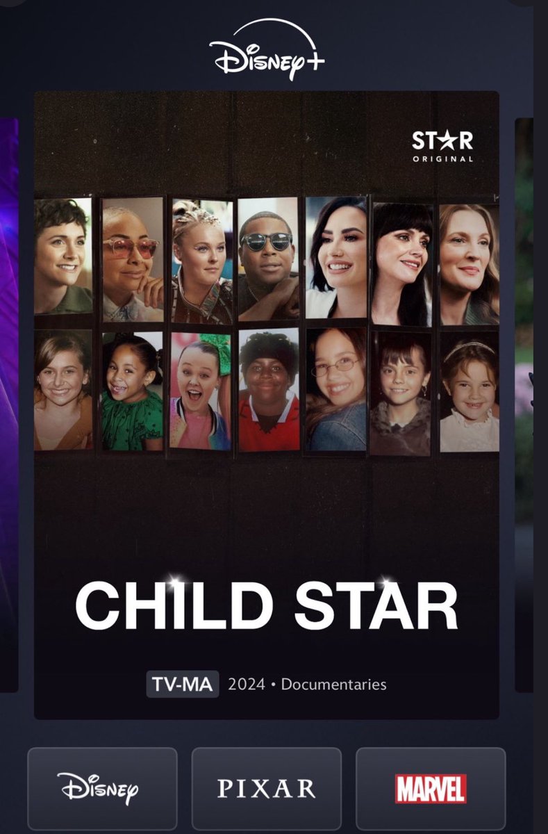 Child Star being featured on the front page of Hulu and Disney+! So proud of you Demi 🤍