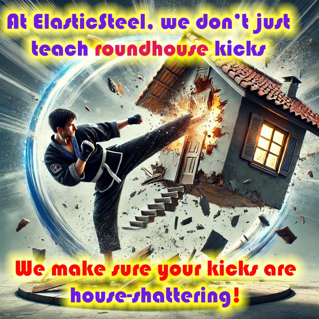 EasyFlexibility's tweet image. 🔥 At ElasticSteel we don&apos;t just teach RoundHouse Kicks - We Make sure Your kicks are House-Shattering!🔥

Are you ready to take your roundhouse kick to the next level? 🦵💥

Our Roundhouse Kick Power Development Online Training Program is designed to give you the explosive power…
