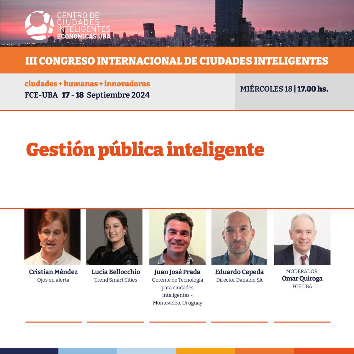 Montevideo Inteligente (@iminteligente) on Twitter photo La <a href="/montevideoIM/">Intendencia de MVD</a> presente en el III Congreso Internacional de Ciudades Inteligentes, organizado por <a href="/UBAeconomicas/">Facultad de Cs. Económicas UBA</a>. Participando en el panel sobre Gestión pública inteligente.
#CiudadesInteligentes
#GestiónPública
#SmartCities La <a href="/montevideoIM/">Intendencia de MVD</a> presente en el III Congreso Internacional de Ciudades Inteligentes, organizado por <a href="/UBAeconomicas/">Facultad de Cs. Económicas UBA</a>. Participando en el panel sobre Gestión pública inteligente.
#CiudadesInteligentes
#GestiónPública
#SmartCities
