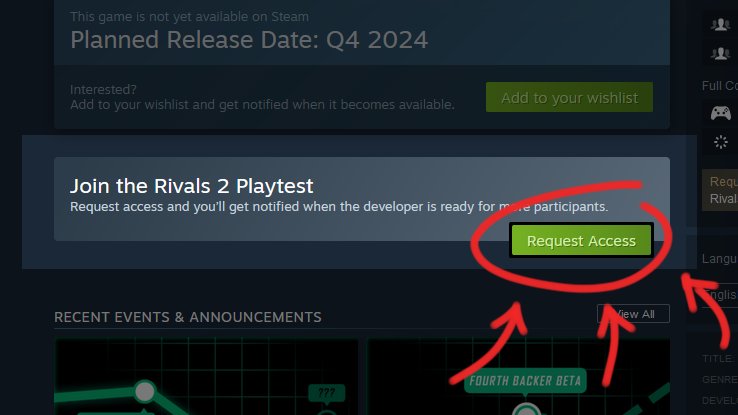 RivalsOfAether's tweet image. Our September beta this month will be taking additional players in through Steam's playtest program. A limited amount of players who request access will be randomly added. Sign up for your chance to play on Sept. 27-29!
