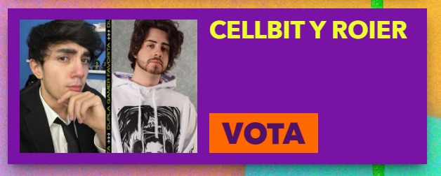 EspCellbit's tweet photo. 📢| ¡Cellbit y Roier fueron nominados a Mejor Dupla Gamer en los Kids Choice Awards México!
Pueden votar por ellos en la siguiente página 👇
https://t.co/rMpMbZyQx7
¡Mucha suerte al Cellboier gamers funny moments! 🥳🎉 https://t.co/vkojiJ9RUI