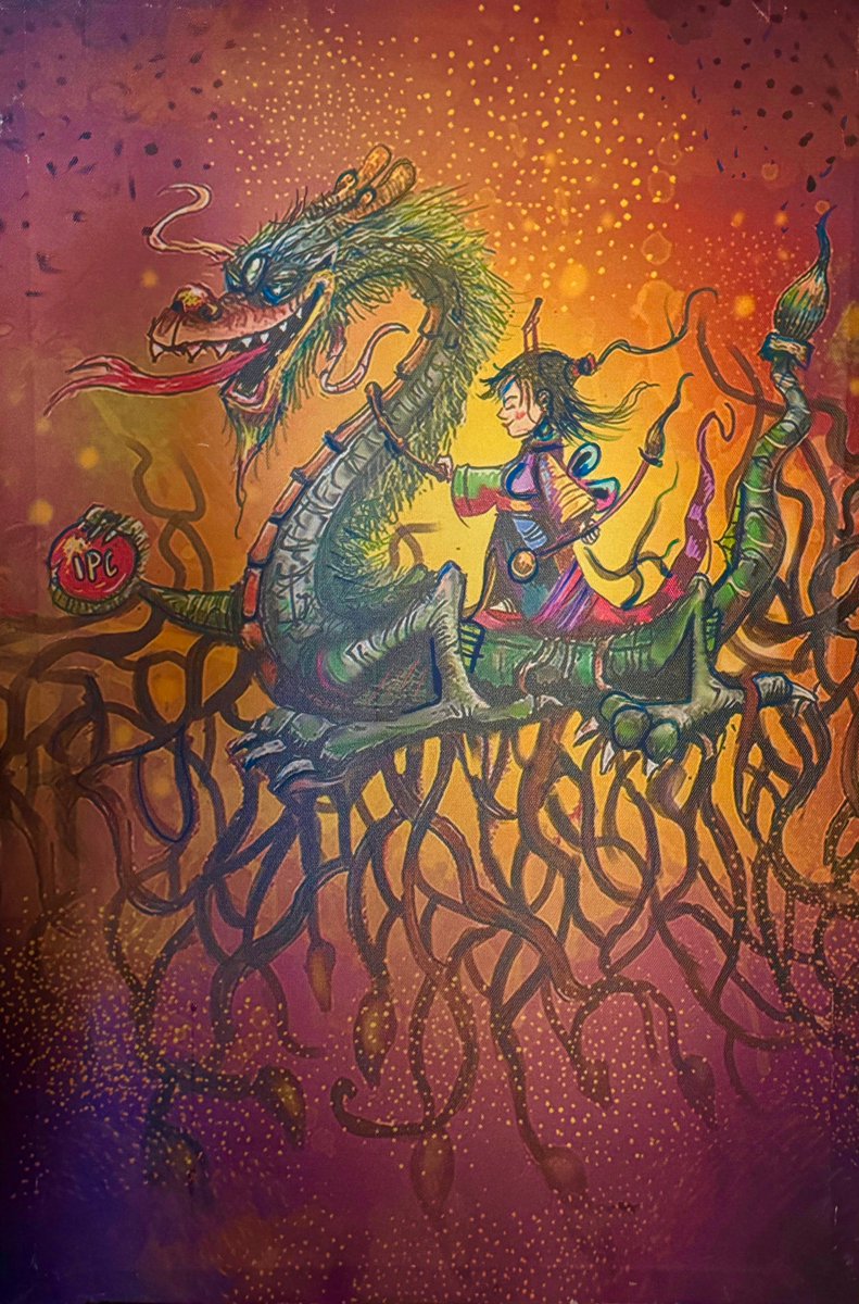 painting print on canvas for sale ipaintcreatures.gumroad.com/l/TsukiRidingT…