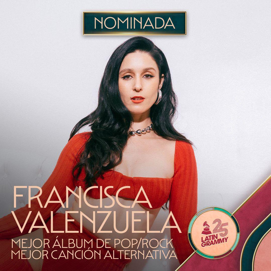 Congratulations <a href="/franciscamusic/">Francisca Valenzuela</a> 🤍Mejor Canción Alternativa🤍
Mejor Álbum Pop/Rock🤍
@latingrammys