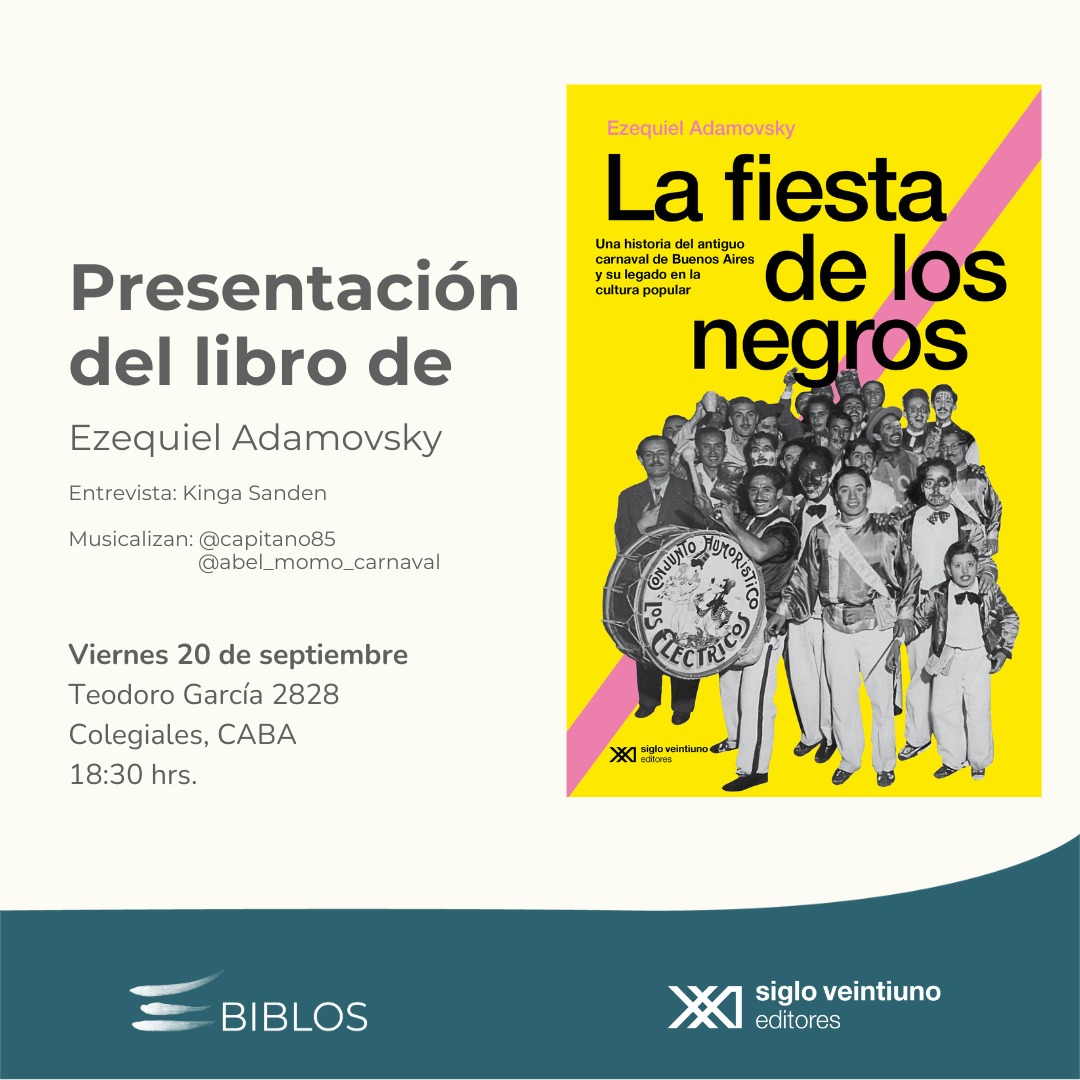 Este viernes estaremos presentando mi nuevo libro en la librería Biblos, en conversación con <a href="/kingasanden/">Kinga Sanden</a> y con música en vivo. Vénganse!

<a href="/sigloxxiarg/">Siglo XXI Editores</a>