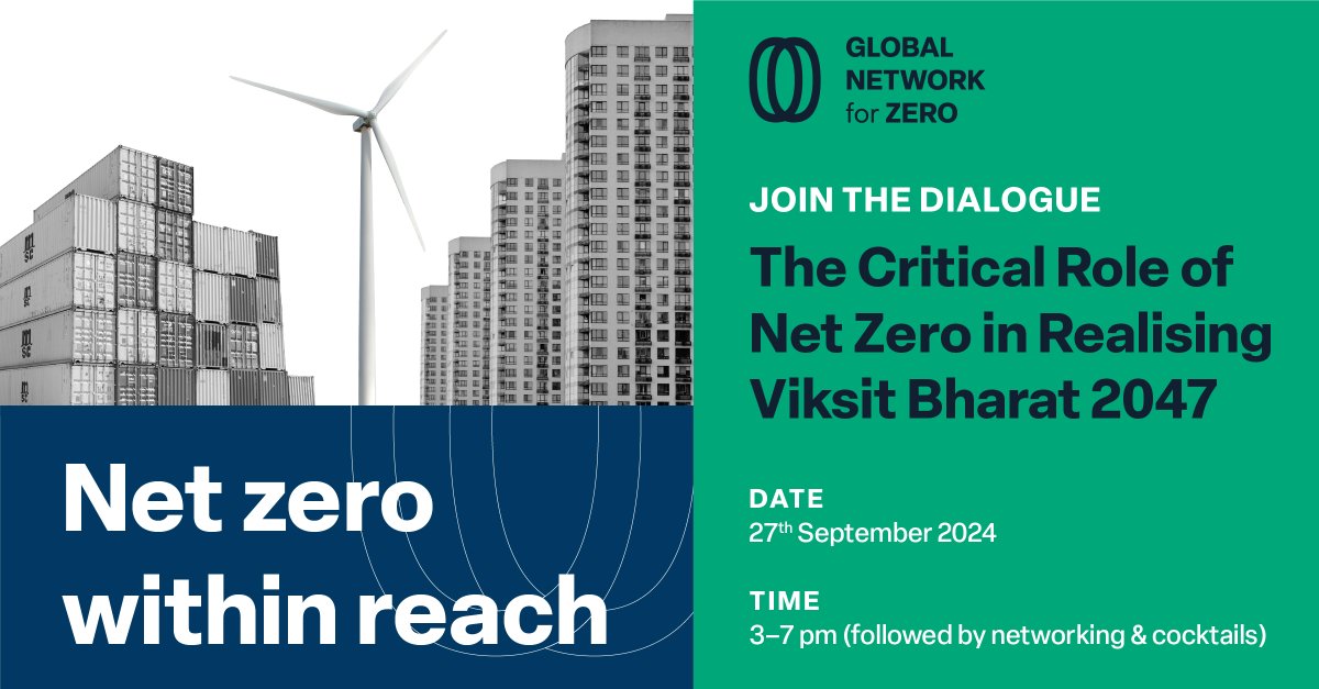 Mahesh Ramanujam (@m_raman) on Twitter photo Join <a href="/GlobalNet4Zero/">Global Network for Zero</a>'s upcoming leadership roundtable on September 27th at The Quorum Club, Gurgaon. This gathering brings together experts to chart the course toward a net zero future that's inclusive and beneficial for all.
Register your interest: lnkd.in/eqSyPawW Join <a href="/GlobalNet4Zero/">Global Network for Zero</a>'s upcoming leadership roundtable on September 27th at The Quorum Club, Gurgaon. This gathering brings together experts to chart the course toward a net zero future that's inclusive and beneficial for all.
Register your interest: lnkd.in/eqSyPawW