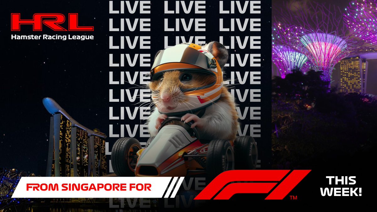 🚨 Race time updates! 

The Fast and Furrious are going LIVE from Singapore during #F1 and #TOKEN2049Week with the official HRL understudy racers.

📅 Wed. 18/9 @ 5.15PM SGT | 9.15AM UT

Make your picks at the link in bio!