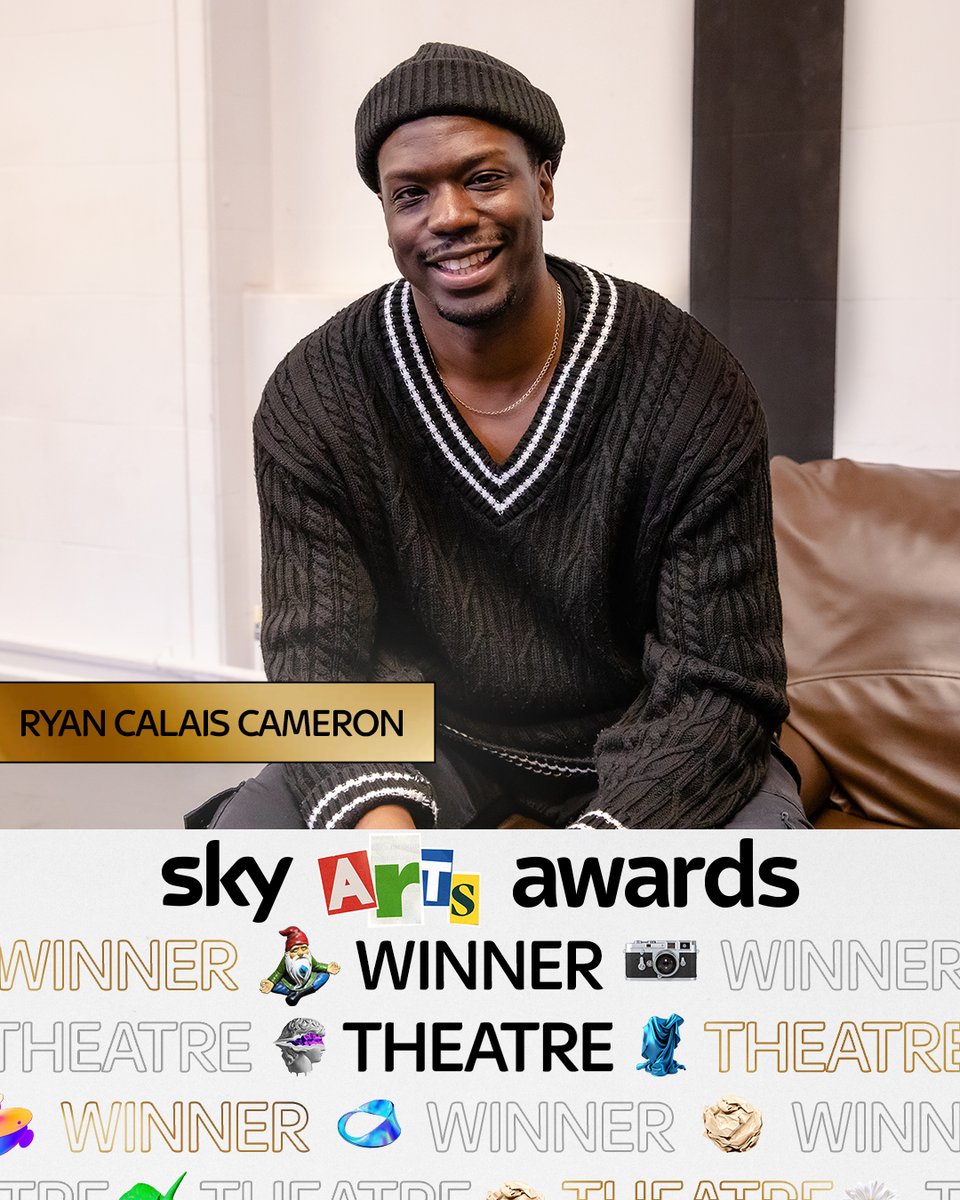 The winner of the Theatre award is @RyanCalaisC! #SkyArtsAwards