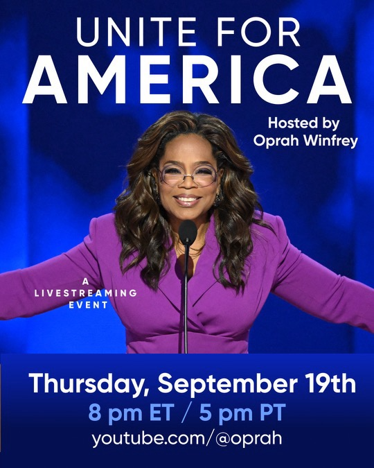Women Executives Building Opportunities (@womenexecs4kh) on Twitter photo HAPPENING THURSDAY!! <a href="/Oprah/">Oprah Winfrey</a> hosting <a href="/VP/">Vice President JD Vance</a> and >100 grassroots organizations including ours!
Let's #UniteForAmerica to elect #HarrisWalz HAPPENING THURSDAY!! <a href="/Oprah/">Oprah Winfrey</a> hosting <a href="/VP/">Vice President JD Vance</a> and >100 grassroots organizations including ours!
Let's #UniteForAmerica to elect #HarrisWalz