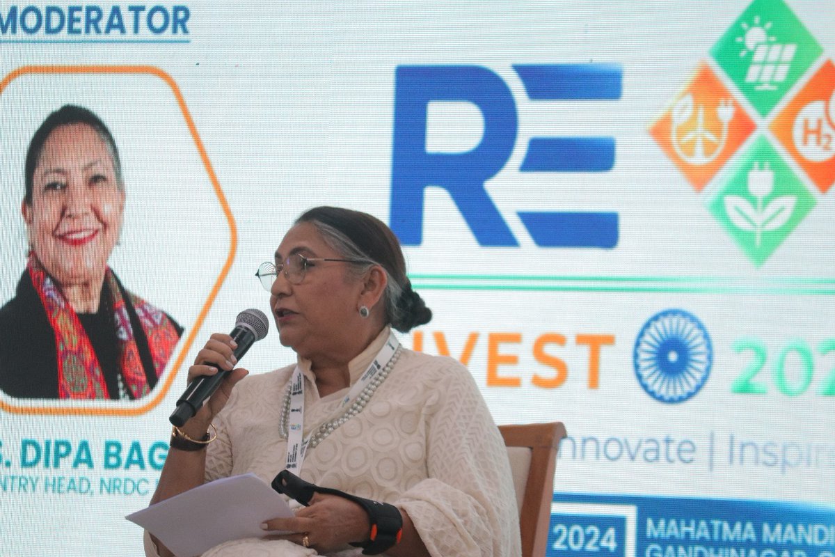 With the target of 500 GW installed renewable capacity, we have this unique opportunity of having a large scale investment, opportunity of policy implementation, entrepreneurship, which equal in every way ~ Dipa Singh Bagai, Country Head, <a href="/NRDC_India/">NRDC India</a> at the Session on Women as