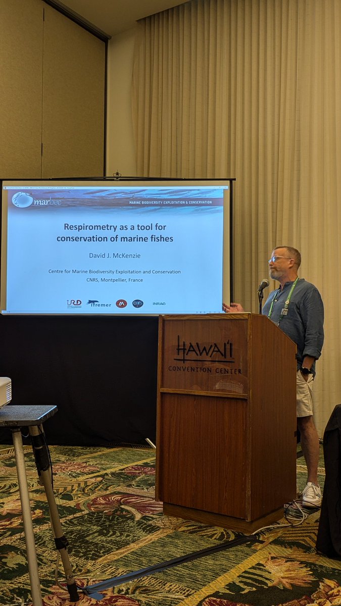 raq_actu's tweet photo. RespFest4 just began  at the @AmFisheriesSoc Congress. David Deslauriers and Joëlle Guitard introduced the session and their Keynote speaker David Mc Kenzie. Let's talk about respirometry this afternoon in Room #304b https://t.co/Qb0NVVLeNL