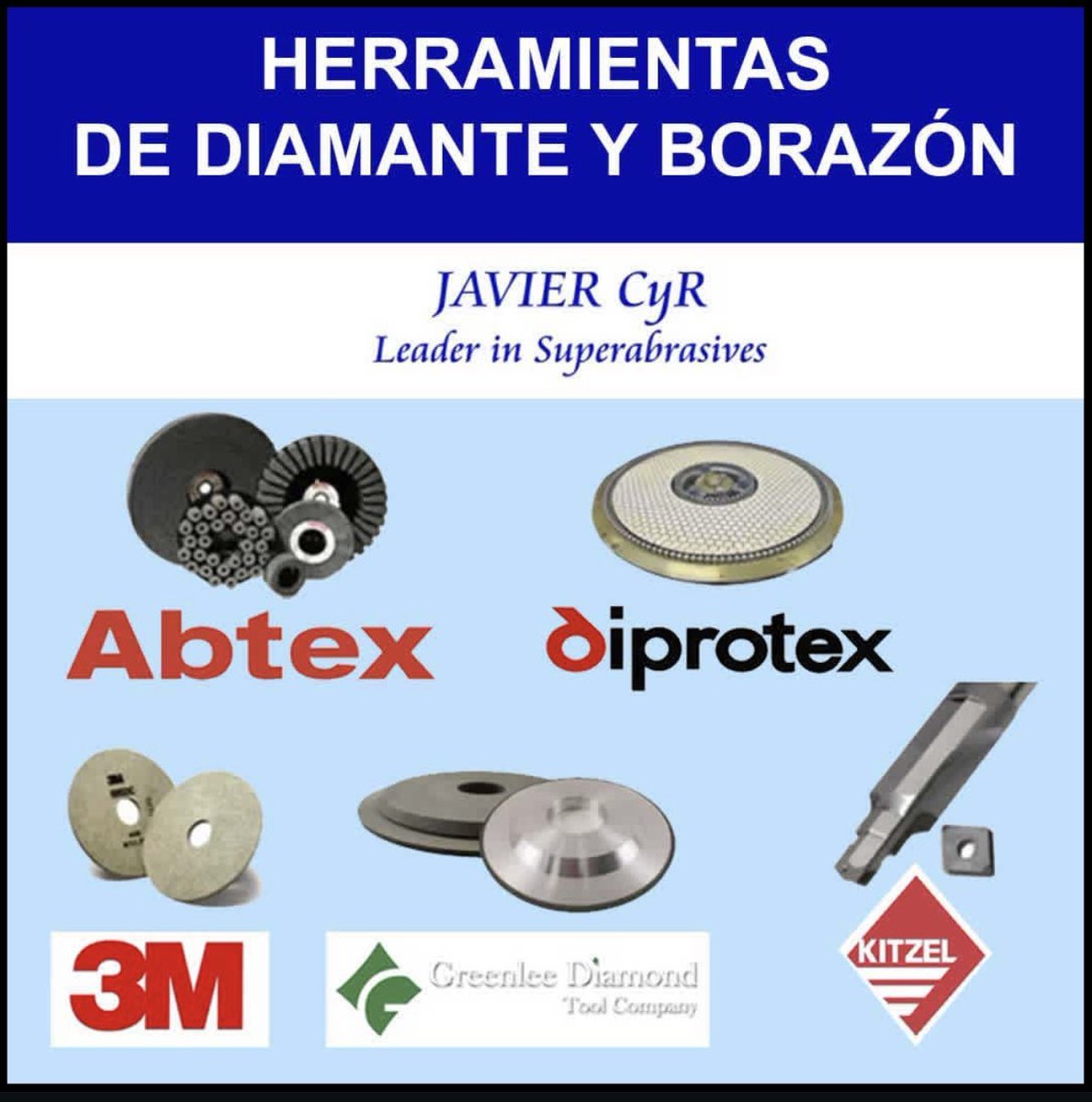 javiercyrmx's tweet photo. Lider en superabrasivos, todo en diamante y CBN industrial. https://t.co/sh00zaZCfs