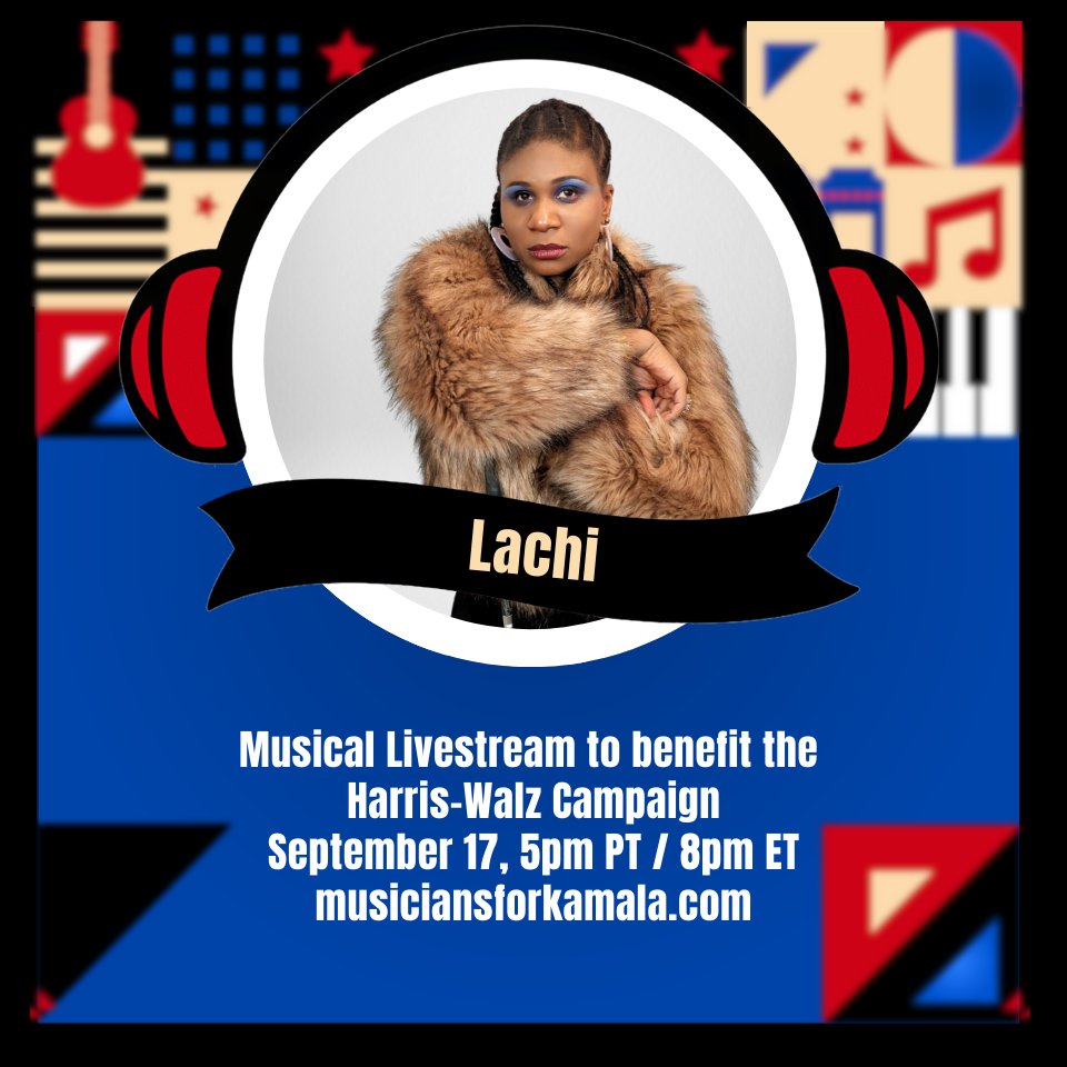 I am honored to support <a href="/KamalaHarris/">Kamala Harris</a>, stand with my fellow #MusiciansForKamala and perform at this incredible virtual fundraiser, happening now! - 

RSVP - musiciansforkamala.com #Kamala2024