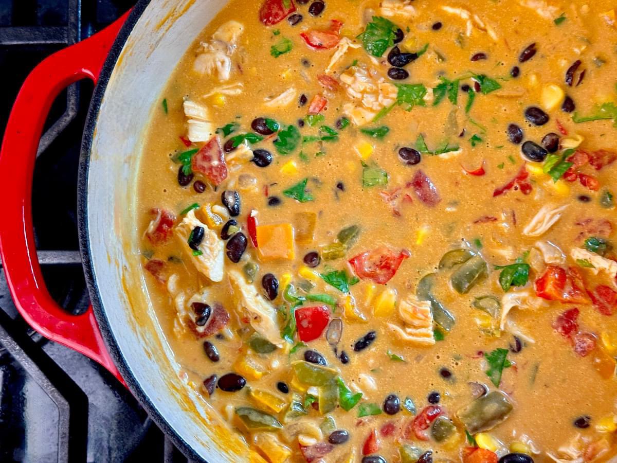 dishblock's tweet image. My 1st entry in the Desert Pepper Trading Company Blogger Recipe Challenge is Tex Mex Beer &amp;amp; Queso Chicken Chowder with Crunchy Tortilla Strips highlighting the Desert Pepper Chile con Queso! It was a huge hit!#desertpeppertradingco#desertpeppersalsa#desertpepperrecipechallenge