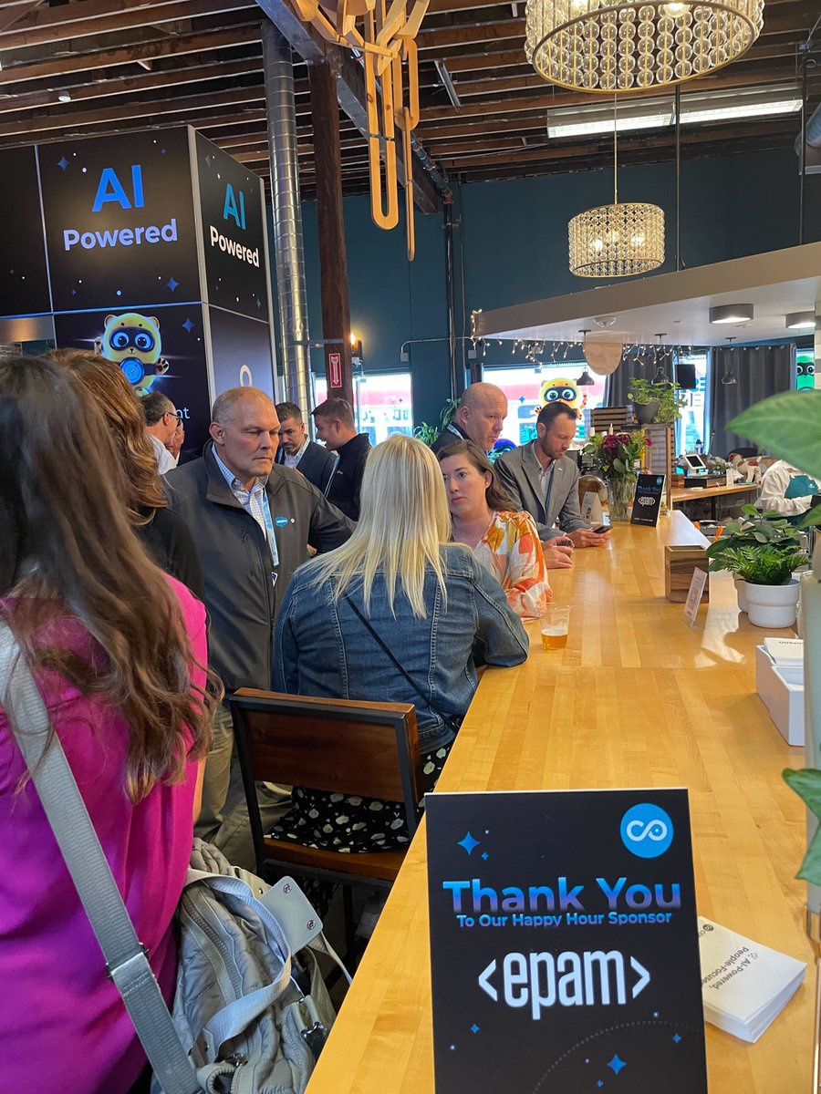CopadoSolutions's tweet photo. 🍸We’re here with EPAM at our AI DevOps Zone, mixing up handcrafted cocktails and groundbreaking ideas until 6 PM. 🎉 Celebrating a successful day in style!

📍Don’t miss out tomorrow’s happy hour, save your spot: https://t.co/8UhZjcMQaU 

#CopadoDF24 #DF24 #CopadoAIAgents https://t.co/L85AvlRPaA