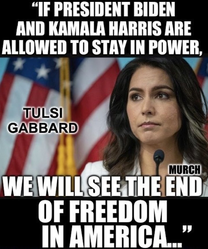 <a href="/MattWallace888/">Matt Wallace</a> Repost* if you feel the same as Tulsi