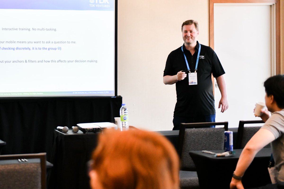 Kauffman Fellows (@kauffmanfellows) on Twitter photo Grateful to <a href="/nicolas_sauvage/">Nicolas Sauvage</a> (KF28) from <a href="/TDKVentures/">TDK Ventures</a> for giving us strategies to improve our decision-making processes and mitigate the impact of biases. #KFSummit Grateful to <a href="/nicolas_sauvage/">Nicolas Sauvage</a> (KF28) from <a href="/TDKVentures/">TDK Ventures</a> for giving us strategies to improve our decision-making processes and mitigate the impact of biases. #KFSummit