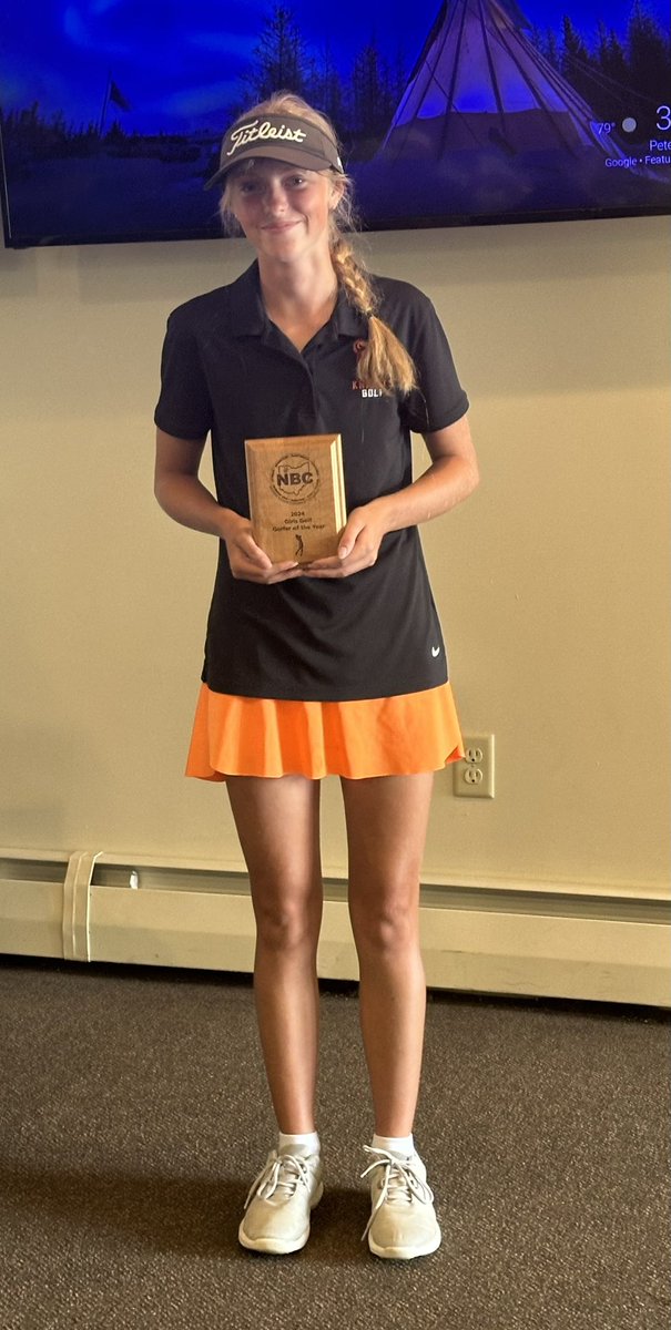 otsego_golf's tweet photo. Our Lady Knight golfers struck gold today firing a 🔥New School Record - 360🔥 and winning the NBC Championship today 🥇⛳️🏌🏼‍♀️

Lizzy Budge was named GOY and won medalist honors with an 84. Etchie 3rd (87), Kosinski 4th (91), &amp; Coe 9th (98) 💥🏌🏼‍♀️🏆 https://t.co/UsYqEopK2t