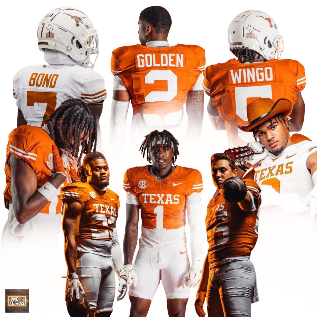 OneStopHorns's tweet image. EIGHT different Longhorns have recorded at least one receiving touchdown through three games for the University of Texas
• Isaiah Bond (3)
• Matthew Golden (3)
• Johntay Cook (2)
• Ryan Wingo
• Gunnar Helm
• Jaydon Blue
• Deandre Moore
• Silas Bolden
Texas is DEEP 🤘🏻