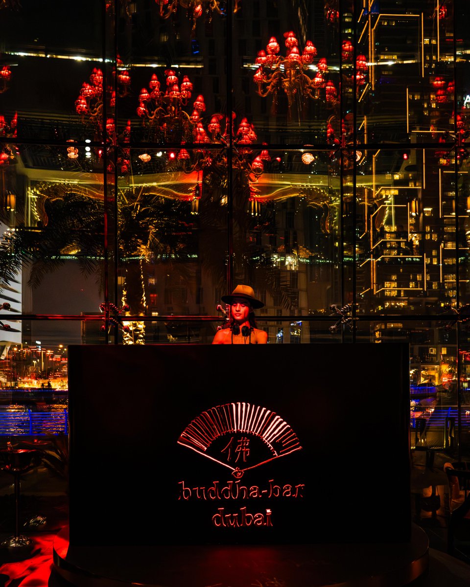 Grooving into the night with beats that elevate the vibe—our DJ sets the mood at #BuddhaBarDubai!